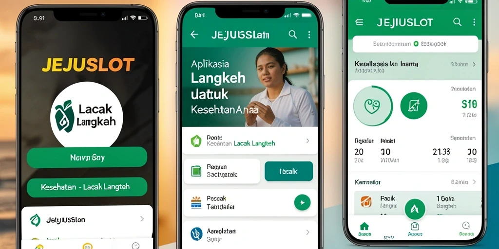Tampilan antarmuka JEJUSLOT yang intuitif untuk pelacakan langkah.