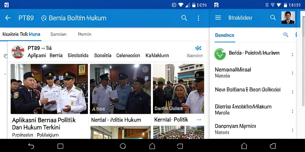 Tampilan antarmuka PT89 yang sederhana dan informatif.