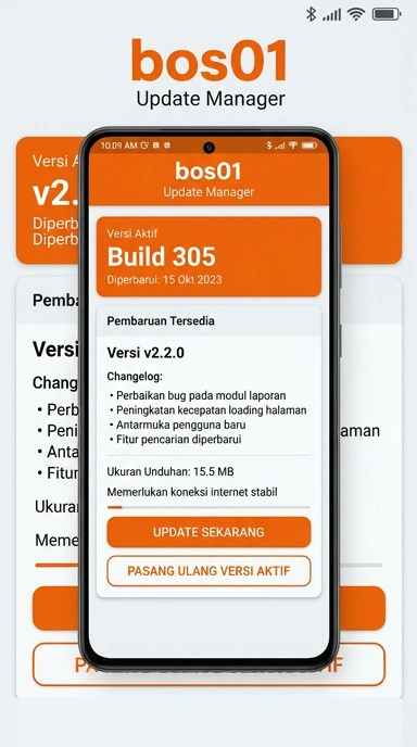 Riwayat versi terbaru aplikasi bos01 untuk Android.